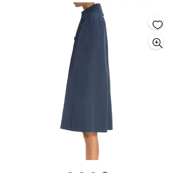 Max Studio London Womens Trench Cape Jacket, Small dknavy - Picture 2 of 7